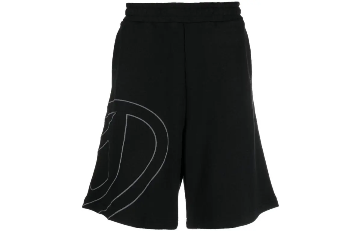 DIESEL P Crow Megoval Maxi D Logo Sweat Shorts