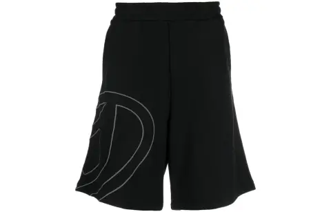 DIESEL P Crow Megoval Maxi D Logo Sweat Shorts