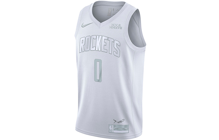 Nike NBA Straight Fit Houston Rockets Russell Westbrook Size 0 Basketball Vest Men's White