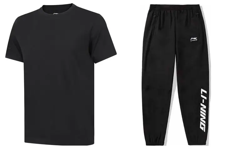 Li Ning Casual Sportswear Men's Crew Neck Moderate