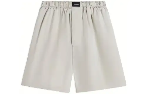 Balenciaga Casual Shorts Regular Fit Men's Beige