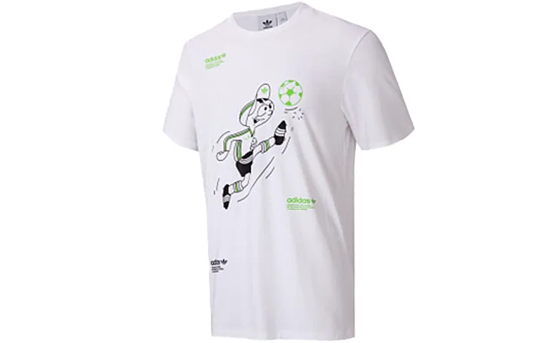 Adidas Originals Fun Graphic T2 T Shirt Men's Pink White