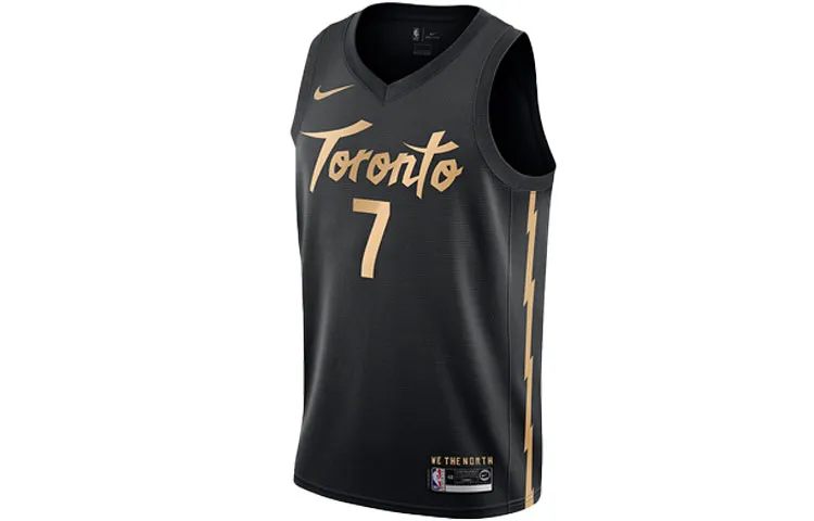 Nike NBA Basketball Jerseys Men's Black Moderate Straight Fit