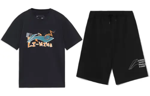 Li Ning Casual Sportswear Men's Crew Neck Moderate