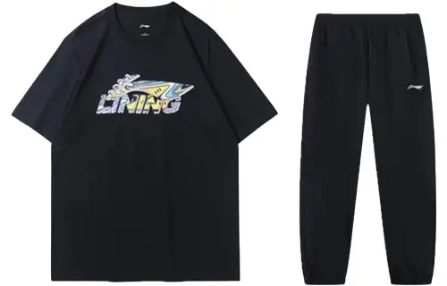 Li Ning Casual Sportswear Unisex Crew Neck Moderate