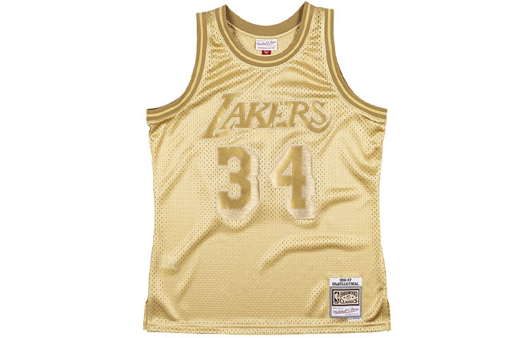 Mitchell Ness Basketball Jersey Unisex Gold