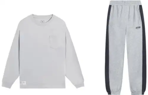 Li Ning Sports Life Collection Casual Sportswear Men's Crew Neck Moderate