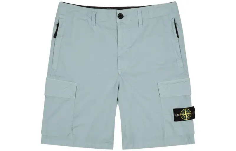 STONE ISLAND Casual Shorts Men's Sky Blue Moderate