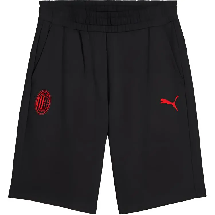 PUMA AC Milan Casual Shorts Men's Red Black