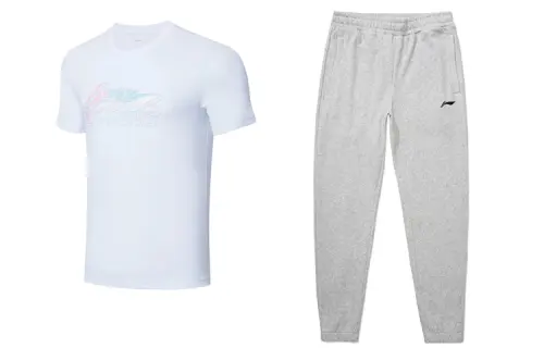 Li Ning Casual Sportswear Men's Crew Neck Moderate