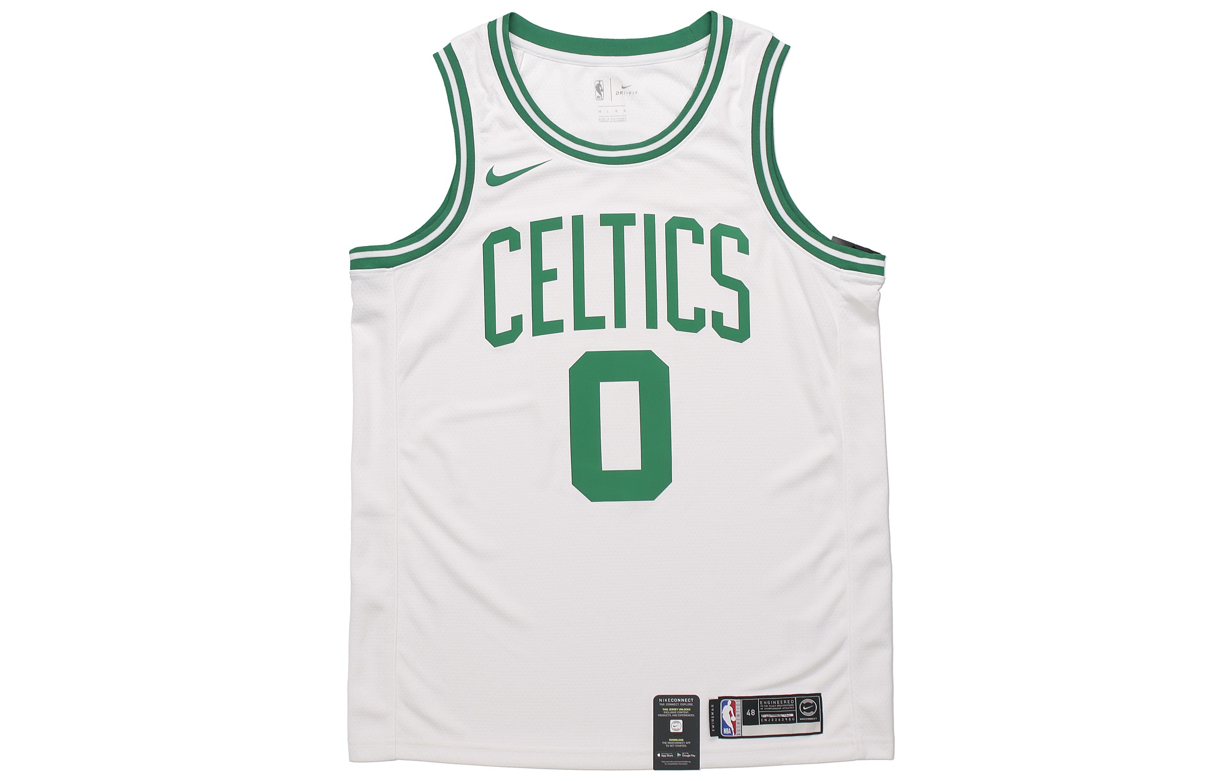 Nike NBA League Limited jersey SW Fan Edition Celtics Tatum No. 0 Loose and moderate Men's style White