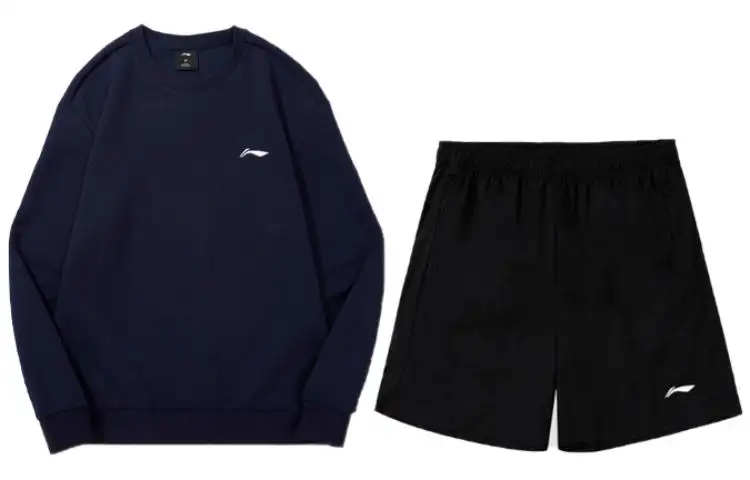 Li Ning Casual Sportswear Men's Crew Neck Moderate