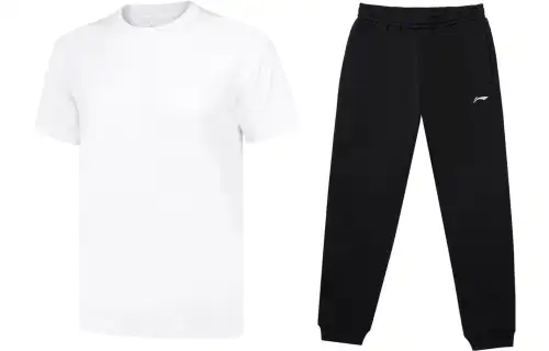 Li Ning Casual Sportswear Men's Crew Neck Moderate