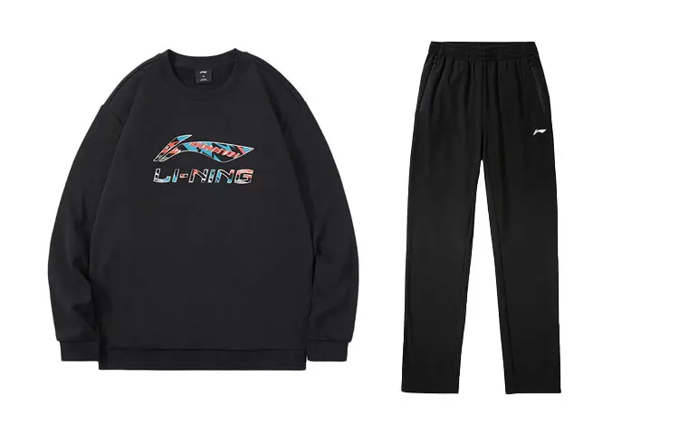 Li Ning Casual Sportswear Men's Crew Neck Moderate