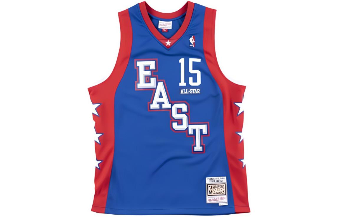 Mitchell Ness Basketball Jersey SW Fan Edition 2004 All Star Game, East, Carter Size 15 Men’s Blue