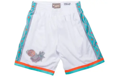 Mitchell & Ness Crystal Series SW Fan Edition 1996 All-Star Game Retro Casual and Comfortable Sports Basketball Pants Men and Women Same Style White