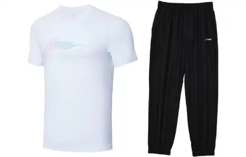 Li Ning Casual Sportswear Men's Crew Neck Moderate