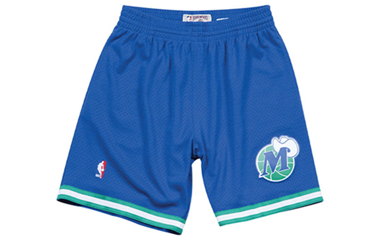 Mitchell Ness Basketball Shorts Men’s Blue Thin Straight Fit Pants