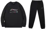 Li Ning Casual Sportswear Men's Crew Neck Thickened And Fleece Lined