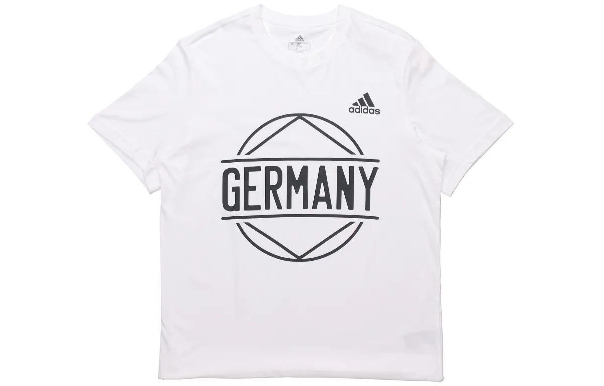 Adidas Germany Soccer Jerseys Men's White Moderate Straight Fit