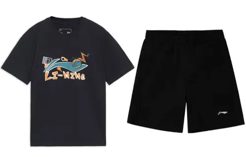 Li Ning Casual Sportswear Men's Crew Neck Moderate