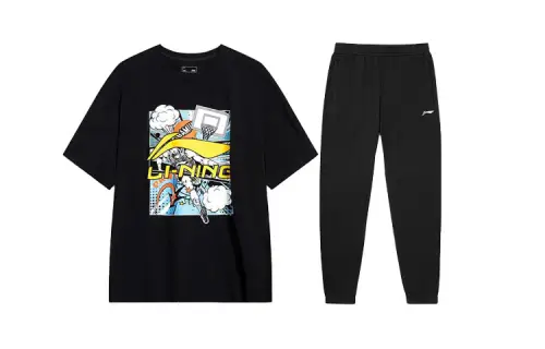 Li Ning Casual Sportswear Men's Crew Neck Moderate