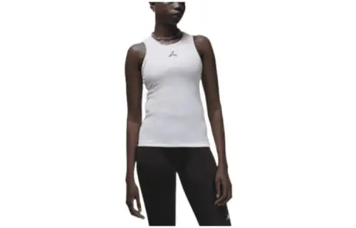 Jordan Tank Tops Women's White Straight Fit