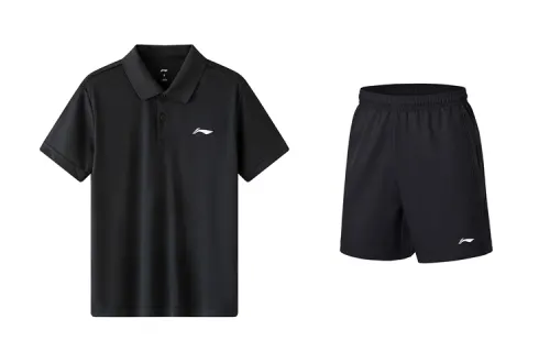 Li Ning Casual Sportswear Men's Polo Collar Moderate