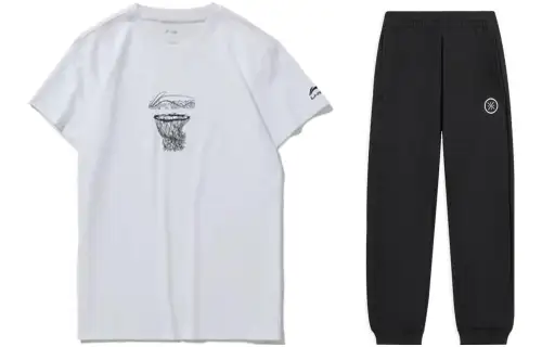 Li Ning Casual Sportswear Men's Crew Neck Moderate