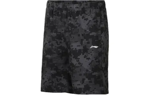 Li Ning Sports Shorts Men's Standard Black Print Moderate