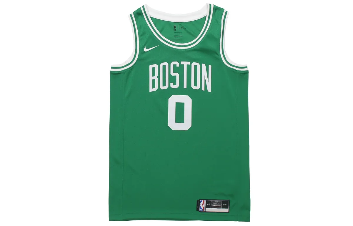 Nike Basketball Jerseys Men's Green Moderate Straight Fit