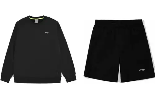 Li Ning Casual Sportswear Men's Crew Neck Moderate