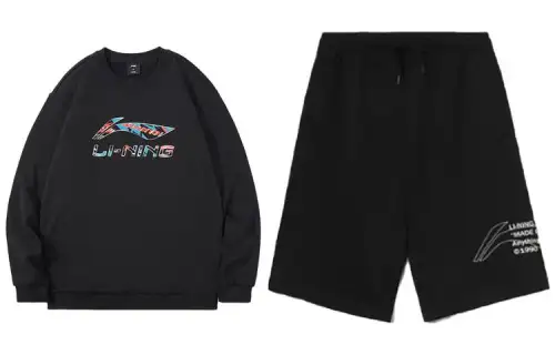 Li Ning Casual Sportswear Men's Crew Neck Moderate