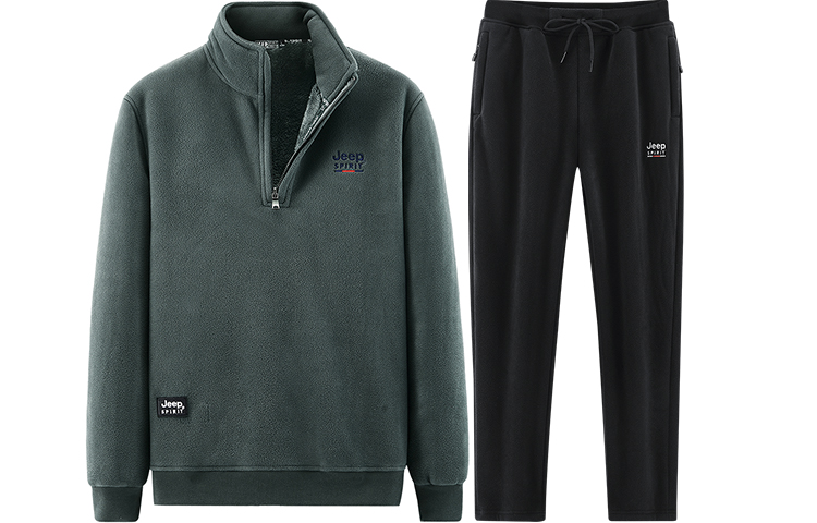 JEEP SPIRIT Casual Sportswear Men’s Stand Collar Moderate