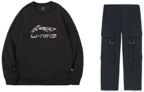 Li Ning Casual Sportswear Men's Crew Neck Moderate