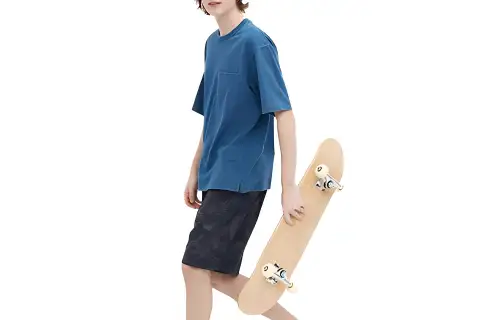 UNIQLO Casual Shorts Unisex Navy Blue Moderate