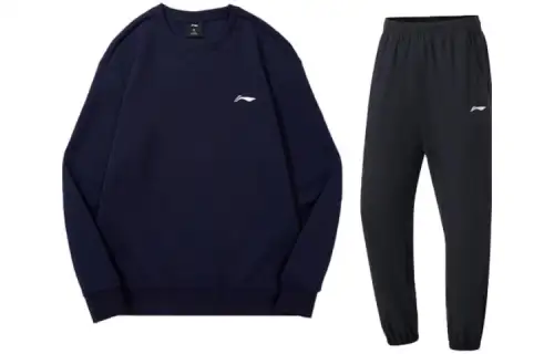 Li Ning Casual Sportswear Men's Crew Neck Moderate