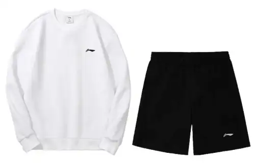 Li Ning Casual Sportswear Men's Crew Neck Moderate