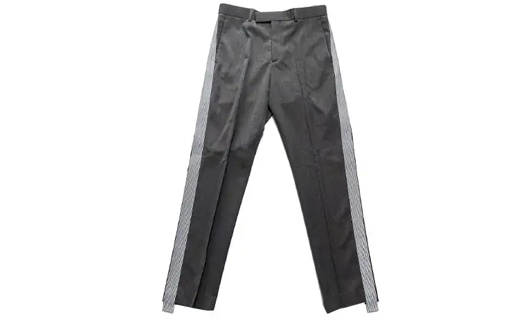 DIOR Casual Pants Men's Gray Moderate Straight Fit Pants