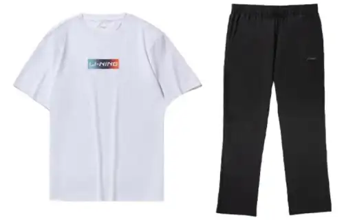 Li Ning Casual Sportswear Unisex Crew Neck Moderate