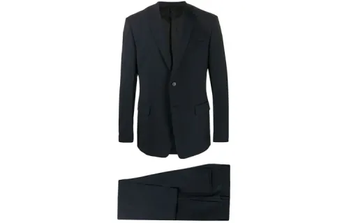 PRADA Business Suits Men's Black Lapel Moderate