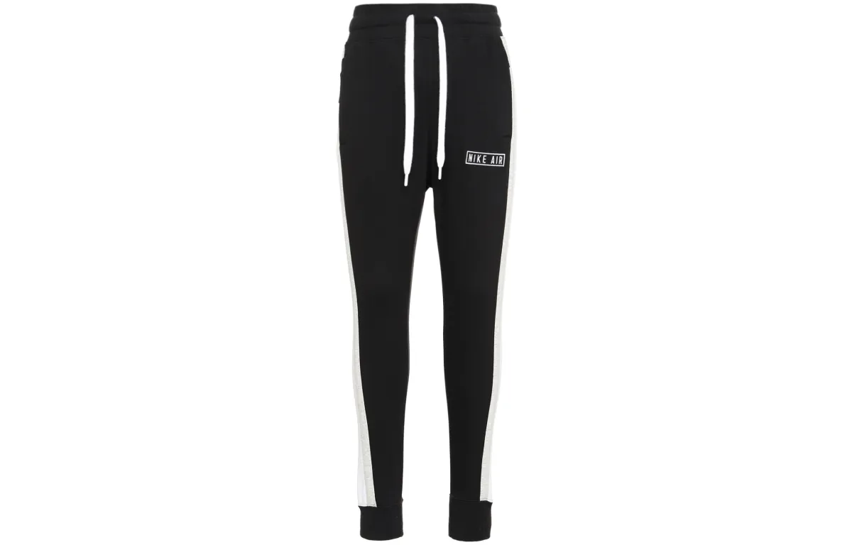 Nike Fleece Lined Retro Sports Loose Fit Knitted Sweatpants Men's Black