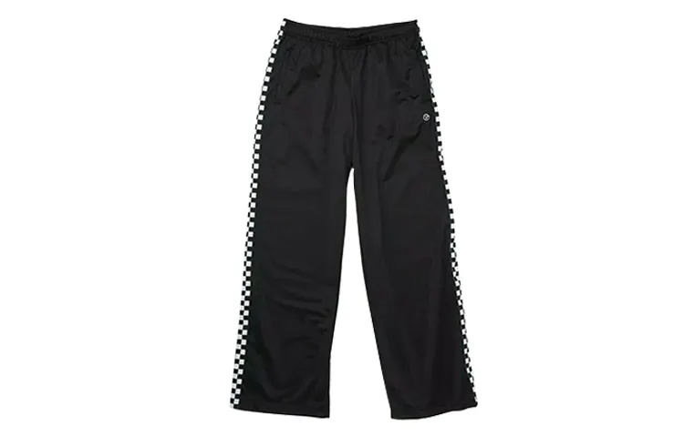 Vans Checkerboard Track Sports Pants Unisex Black