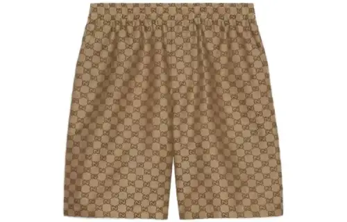 Gucci Gg supreme linen shorts