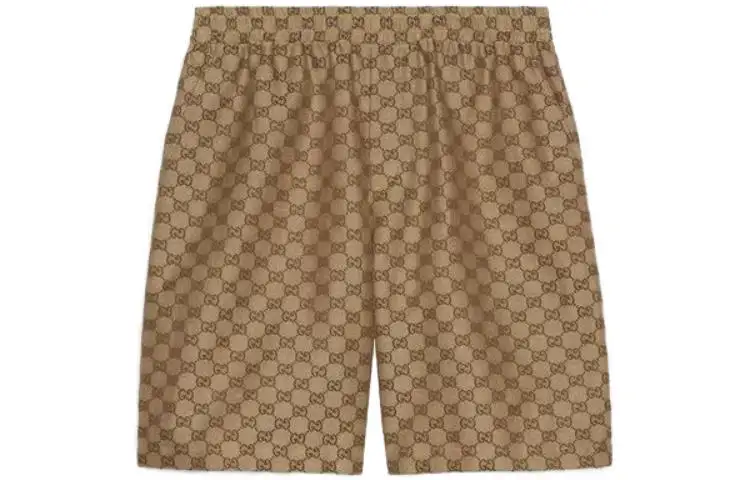 Gucci Gg supreme linen shorts
