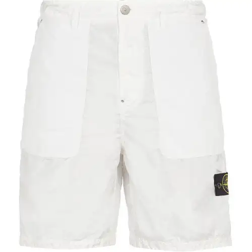 STONE ISLAND Cargo Shorts Men's White