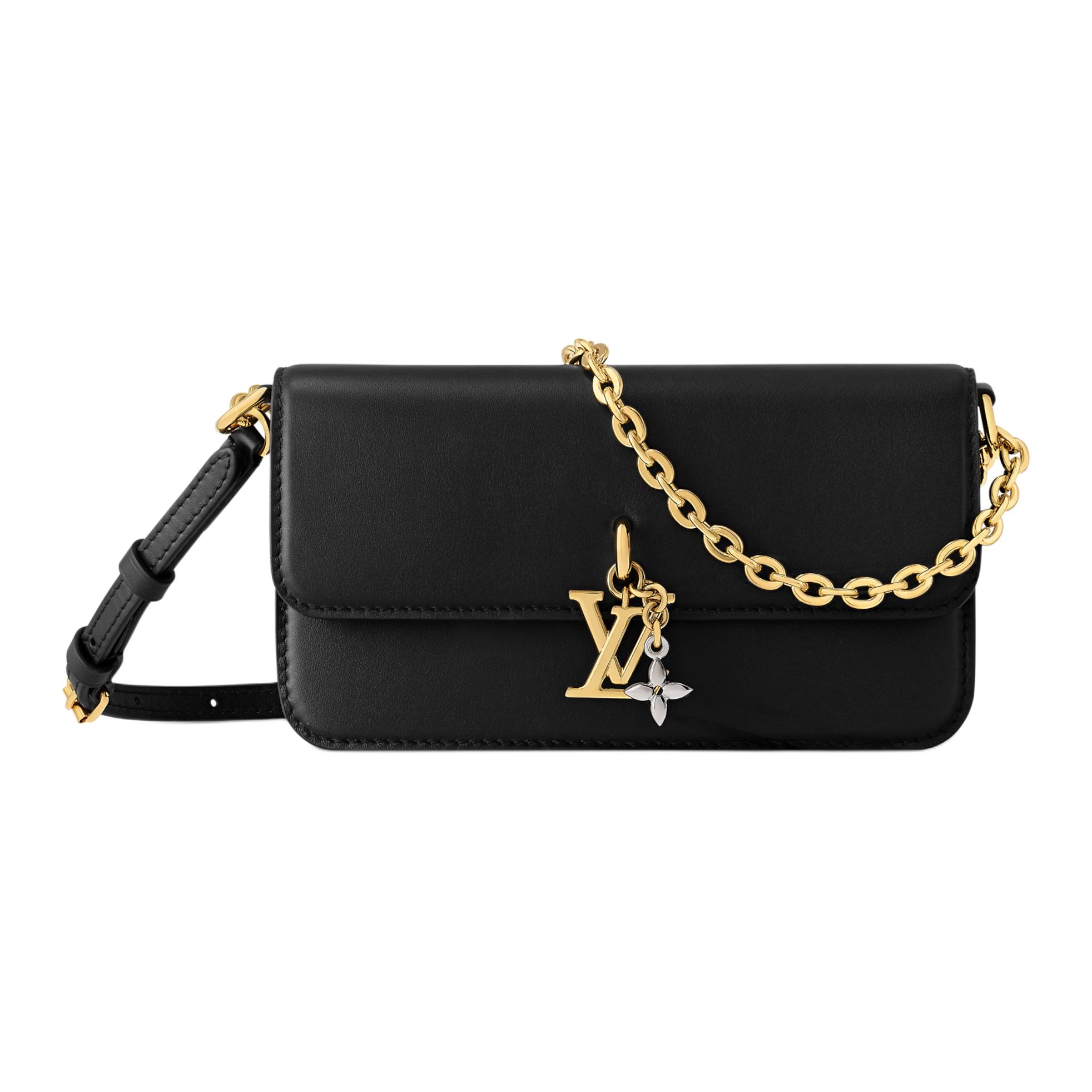 Сумка Louis Vuitton Wallet On Chain (черная)