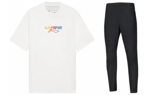 Li Ning Casual Sportswear Men's Crew Neck Moderate