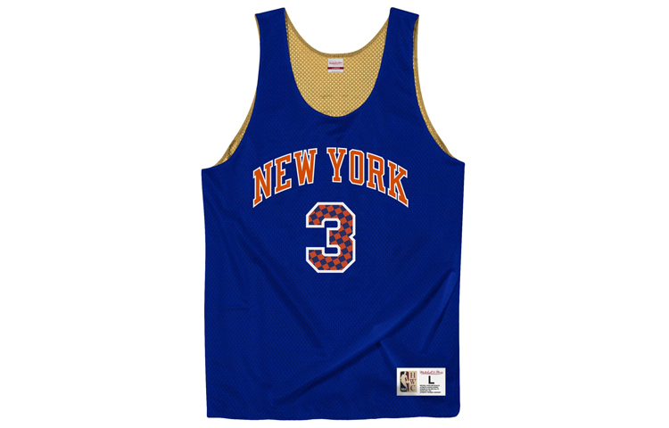 Mitchell Ness Basketball Jerseys Unisex Blue Moderate Bib & Brace