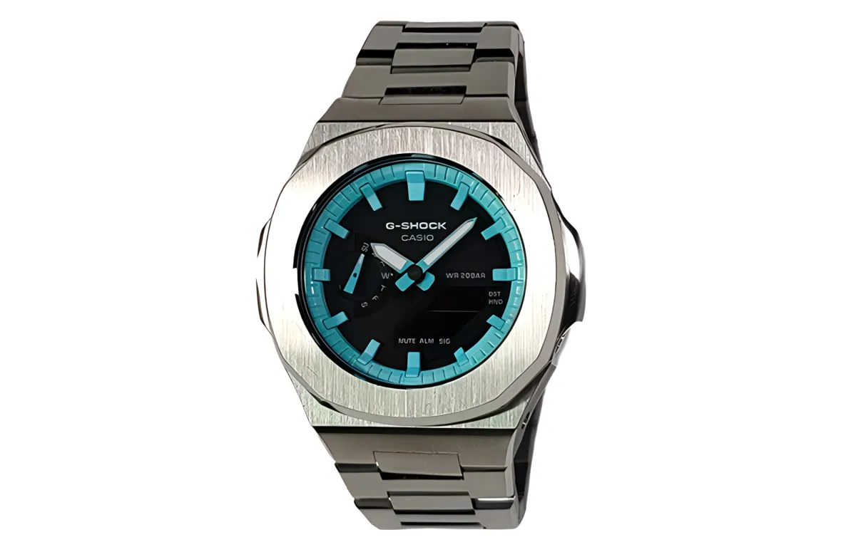 CASIO Custom Collection Electronic Movement Stainless Steel Strap Watch Men's Watches Black Dial